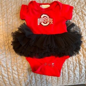 Ohio State Baby Onesie with Tutu